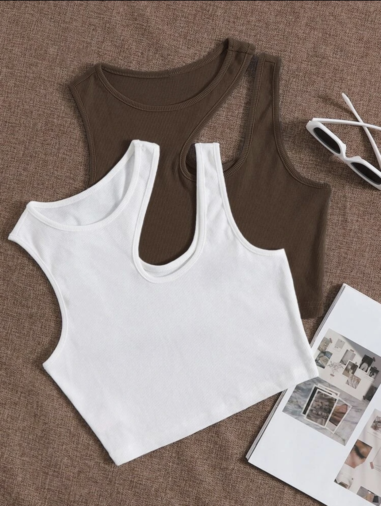 Asymmetrical Neck Tank Top