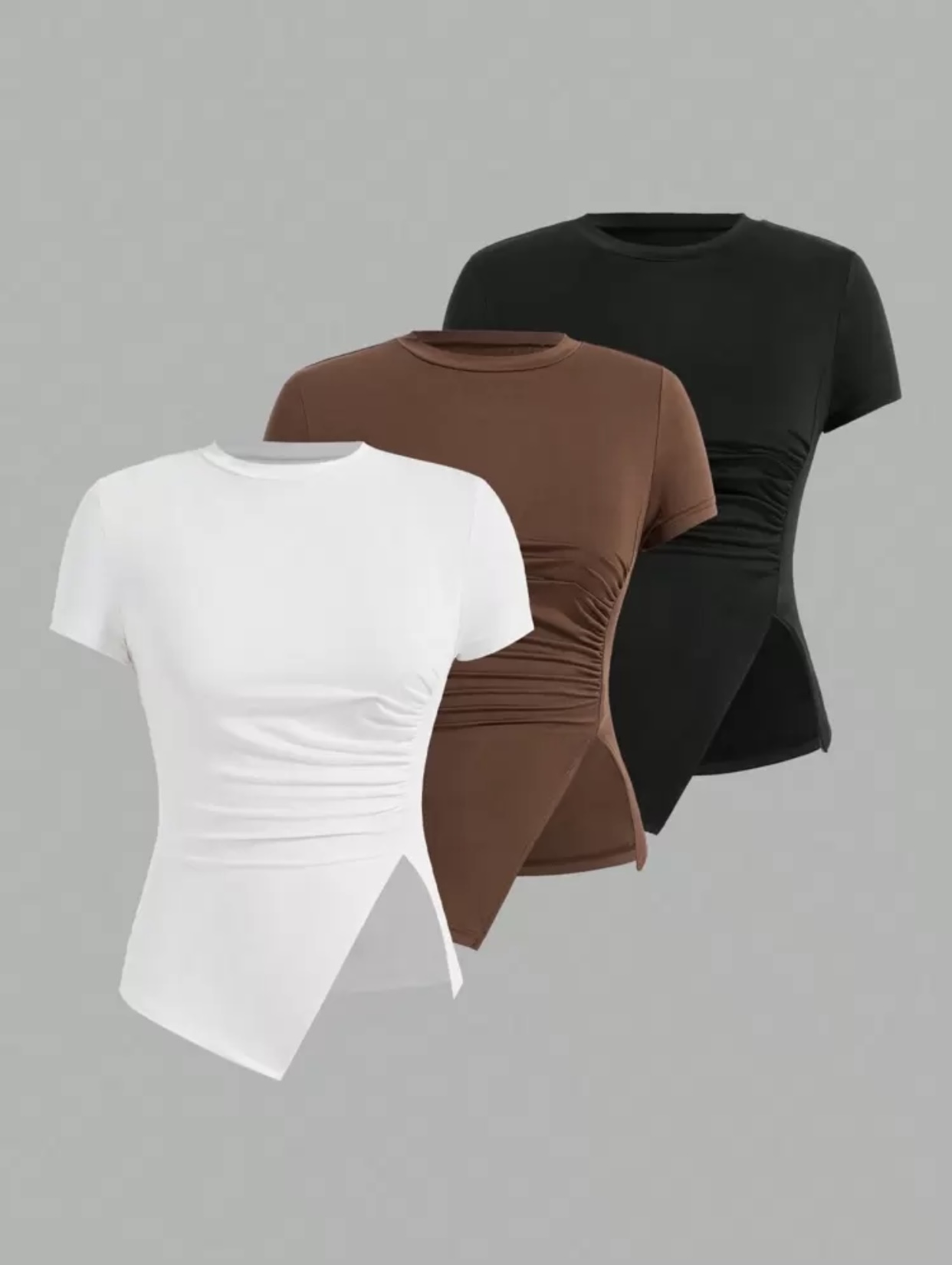 Asymmetric Short Sleeve Top